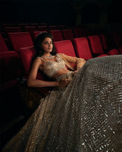 Load image into Gallery viewer, Coffee Silver Lehenga Set
