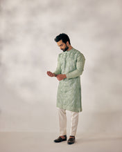 Load image into Gallery viewer, Duckegg Green kurta set
