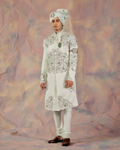 Load image into Gallery viewer, Hazy Blue Sherwani Set
