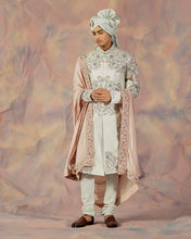 Load image into Gallery viewer, Hazy Blue Sherwani Set
