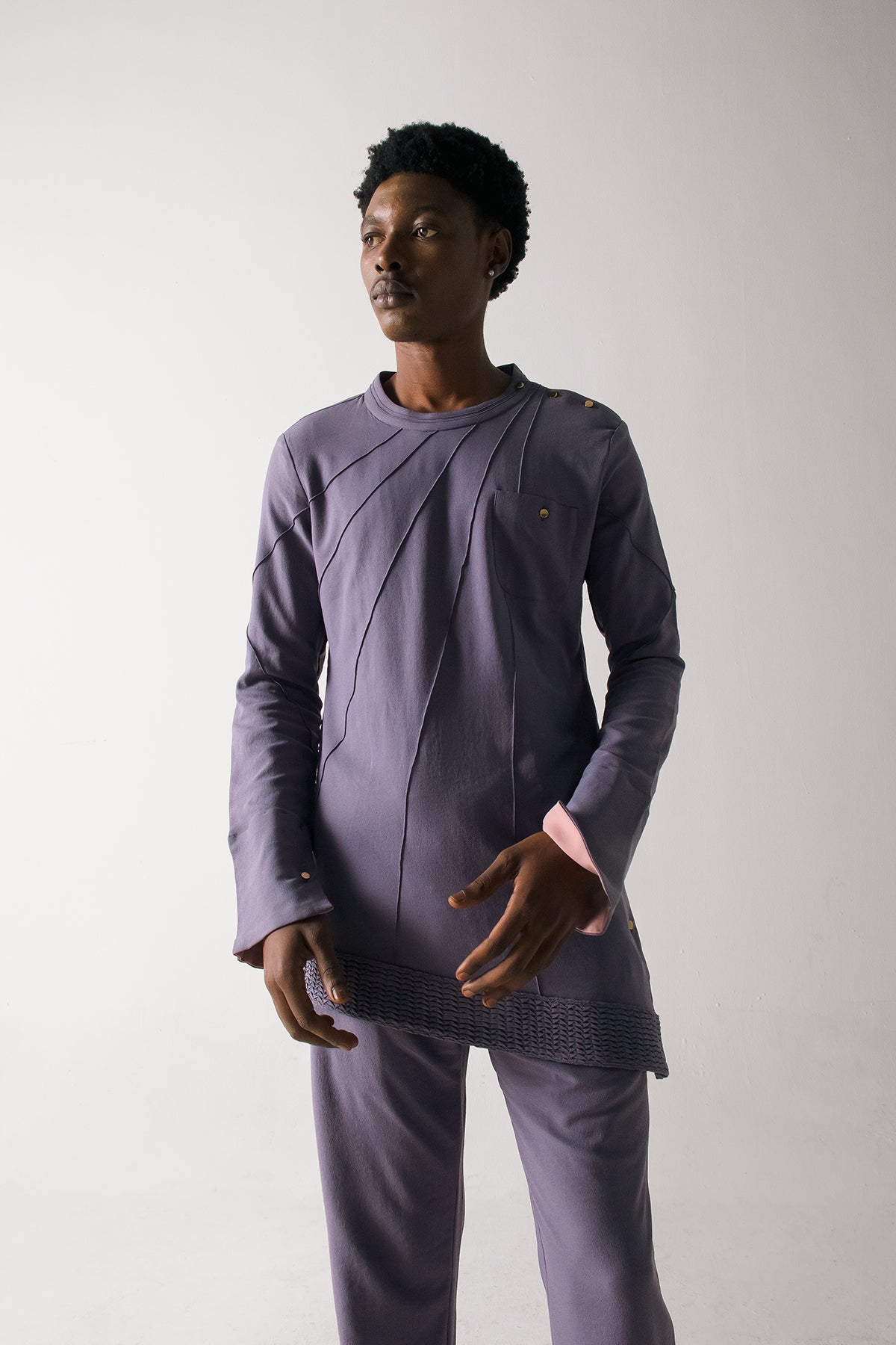 English Purple Kurta