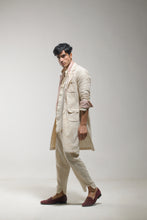 Load image into Gallery viewer, Ivory Textured Overcoat Set
