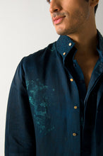 Load image into Gallery viewer, Peacock Green Marble Dye Jacket
