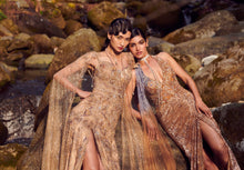 Load image into Gallery viewer, Penny Blossom Golden Fitted Bridal Gown
