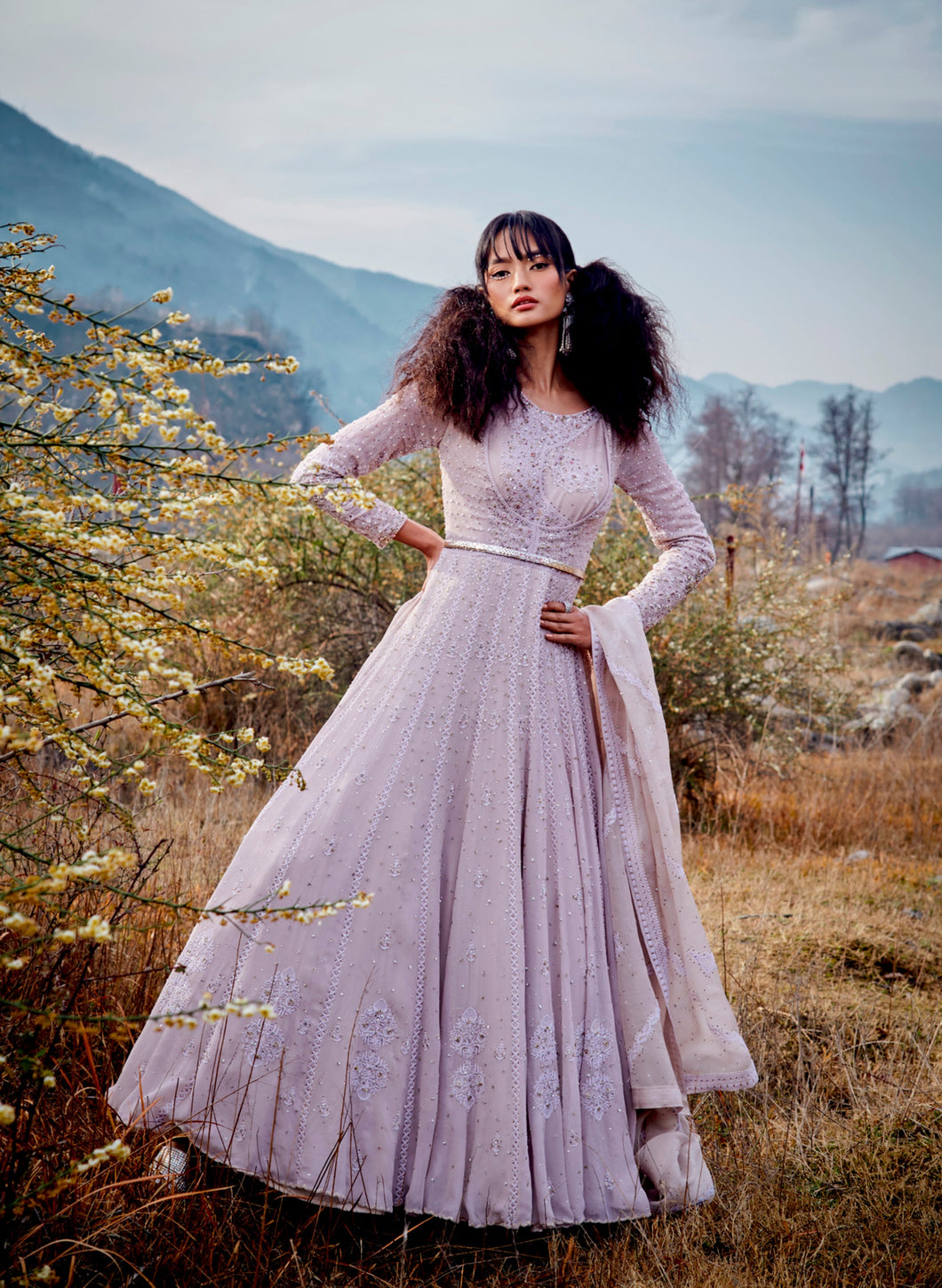 Emery Chikankari Chiffon Kalidar