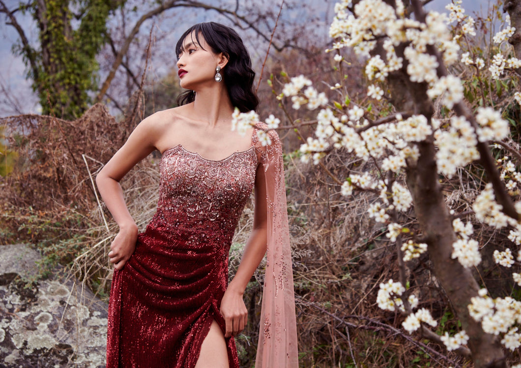 Robin Ray Drape Gown