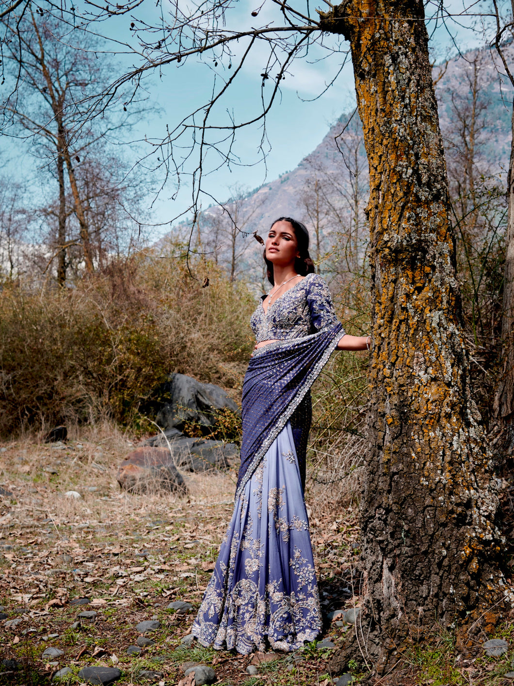 Ruanna Chiffon Kalidar Sari