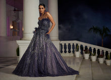 Load image into Gallery viewer, Ruanna Azure Blue Shimmer Tulle Bridal Gown
