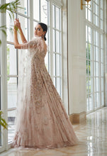 Load image into Gallery viewer, Morning Dew Silver Bridal Jacket Lehenga Set
