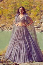 Load image into Gallery viewer, Vamika Shimmer Tulle Lehenga Set
