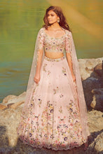 Load image into Gallery viewer, Pink Organza Lehenga Set

