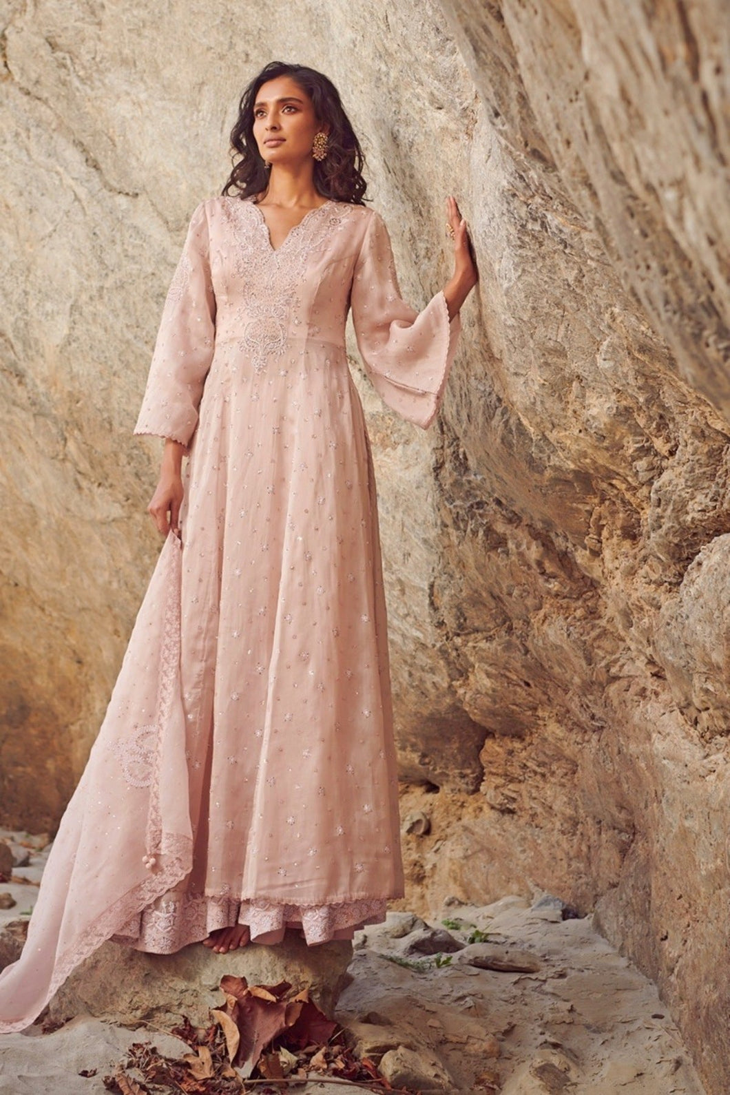 Lilac Kurta-Sharara Set