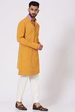 Load image into Gallery viewer, Mustard Short Kurta set
