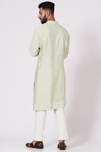 Load image into Gallery viewer, Duck egg Green four buttoned Kurta set
