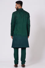 Load image into Gallery viewer, Emerald Green Drape Kurta
