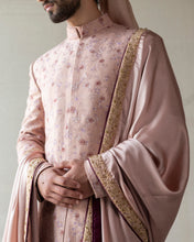 Load image into Gallery viewer, Champagne 
Jamawaar Sherwani
