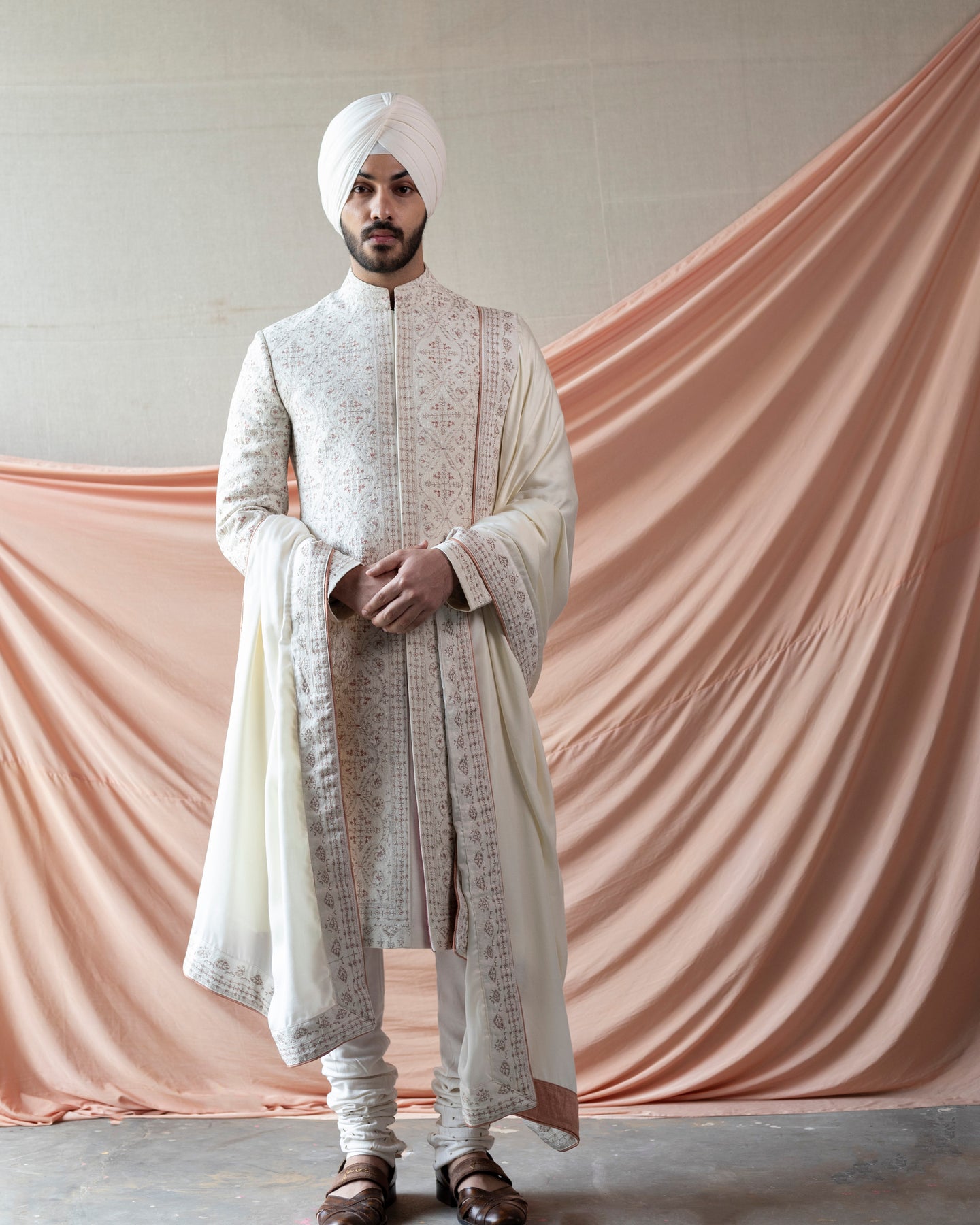 Ivory Jamawaar sherwani