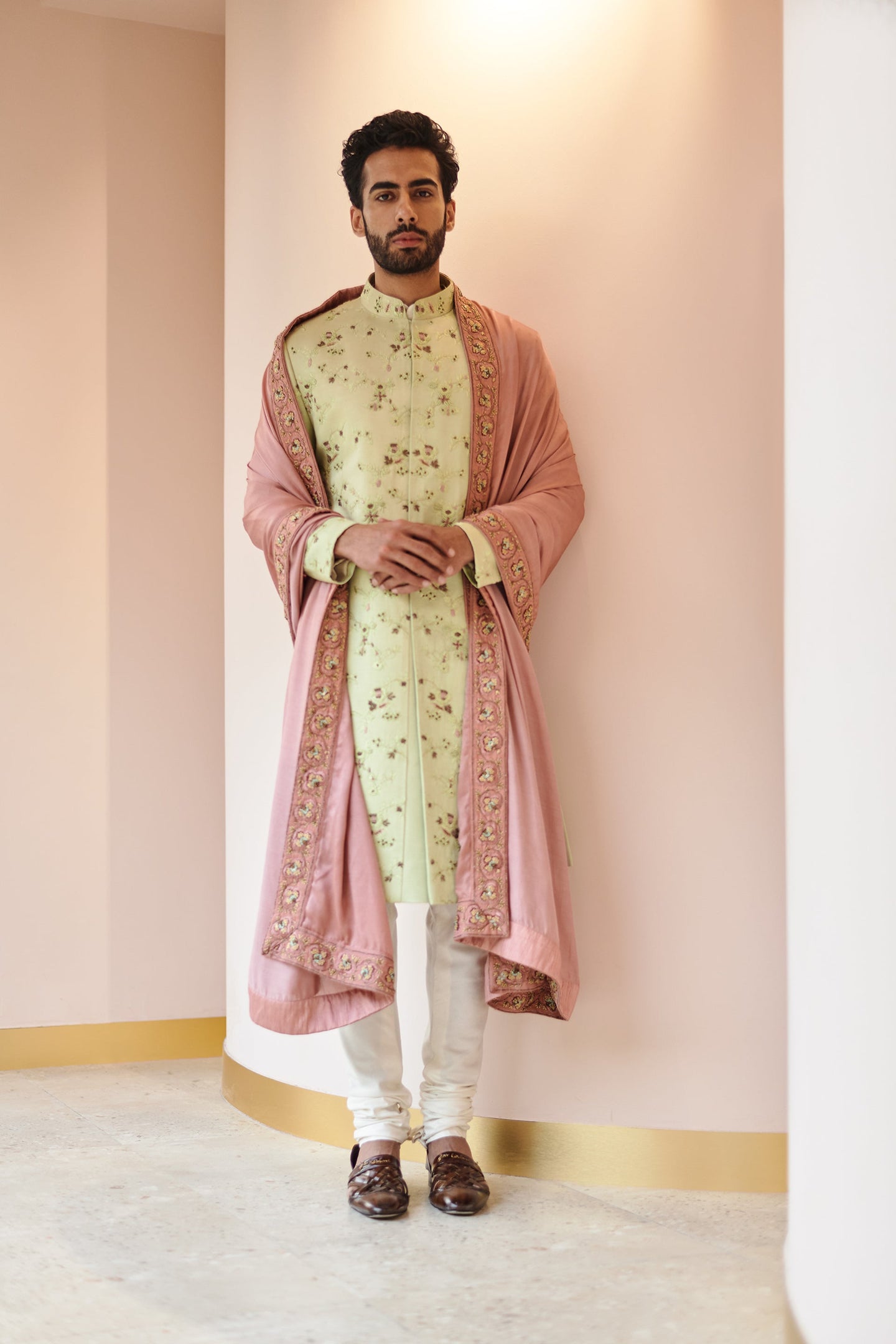 JMC Duck egg Sherwani