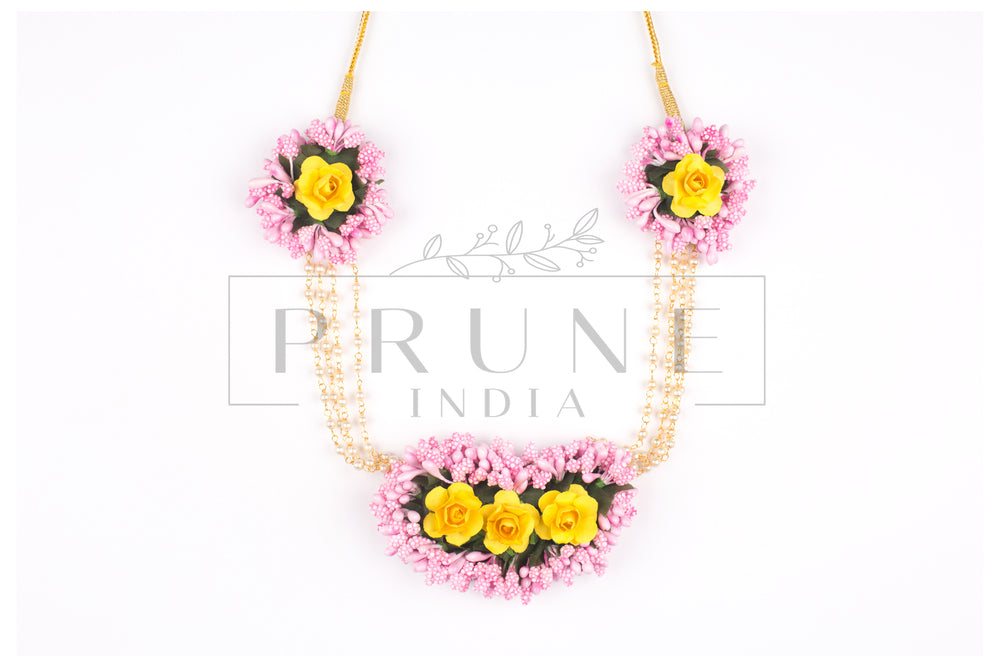 Five Flower Choker In Roses(PIWB 5FC ROSES)