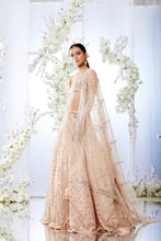 Load image into Gallery viewer, Peach Mirror Work Lehenga Set
