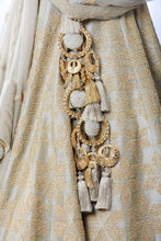 Load image into Gallery viewer, Grey Gota Patti Lehenga Set
