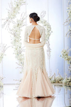 Load image into Gallery viewer, Powder Peach Fish Cut Lehenga Set
