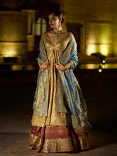 Load image into Gallery viewer, Antique Gold Gota Patti Jacket Set
