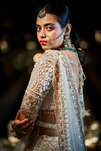 Load image into Gallery viewer, Cream &amp; Gold Lehenga Set
