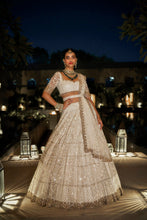 Load image into Gallery viewer, Cream &amp; Gold Lehenga Set
