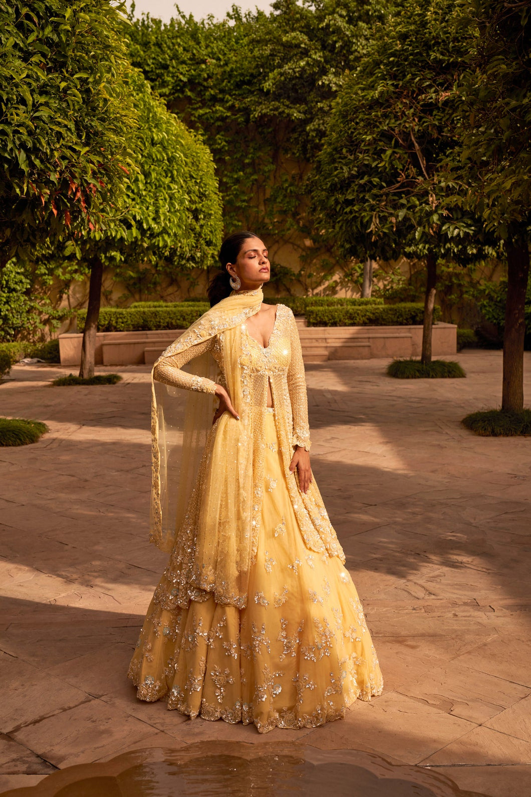 Lemon Yellow Lehenga Set