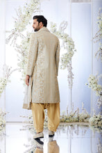 Load image into Gallery viewer, Two Tone Grey Sherwani Set
