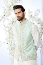 Load image into Gallery viewer, Sage Green Gota Patti Bundi Set
