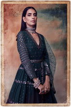 Load image into Gallery viewer, Green Tier Anarkali
