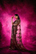 Load image into Gallery viewer, Mughal Boota Applique Saree Set Saree Set
