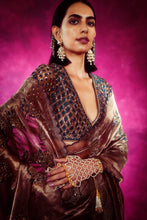 Load image into Gallery viewer, Mughal Boota Applique Saree Set Saree Set
