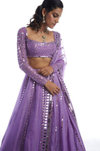 Load image into Gallery viewer, Catnip Purple Lehenga Set
