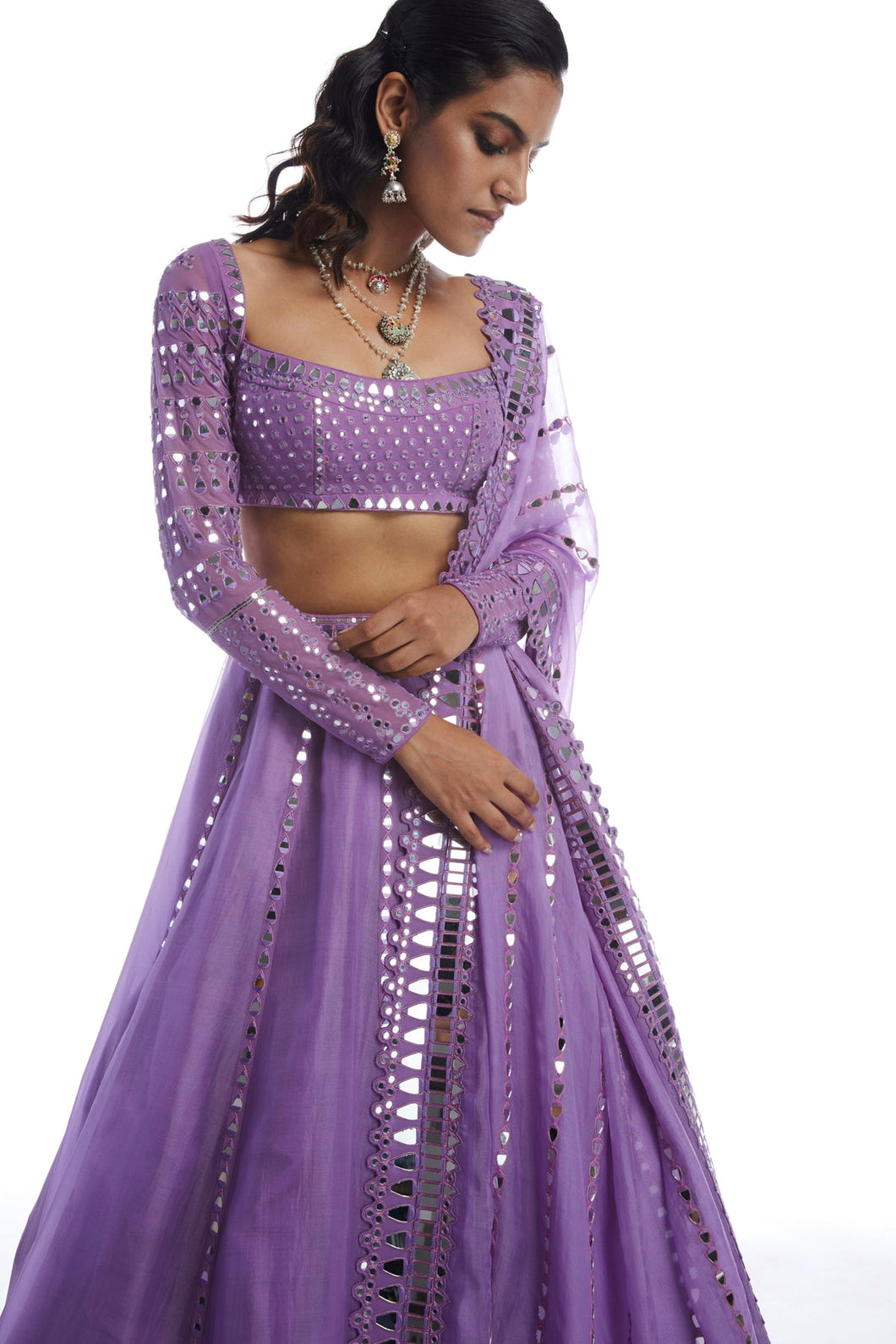 Catnip Purple Lehenga Set