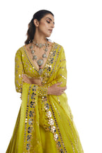 Load image into Gallery viewer, Moss Green Lehenga Set
