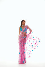 Load image into Gallery viewer, Diamond Applique Organzasaree
