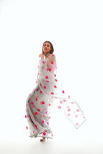 Load image into Gallery viewer, Polka Applique Organza Saree
