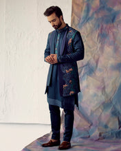 Load image into Gallery viewer, Portrait in Peacock Blue shrug set

