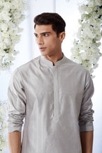 Load image into Gallery viewer, Teal Grey Kurta Set
