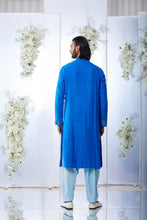 Load image into Gallery viewer, Royal Blue Mirror Work Kurta Set
