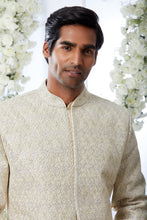 Load image into Gallery viewer, Soft Lemon &amp; Pink Sherwani Set
