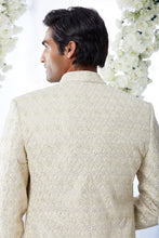 Load image into Gallery viewer, Soft Lemon &amp; Pink Sherwani Set
