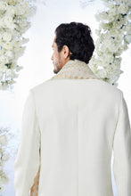 Load image into Gallery viewer, Ivory Peach Meena Button Sherwani Set
