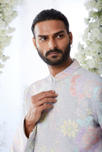 Load image into Gallery viewer, Pastel Floral Sherwani Set
