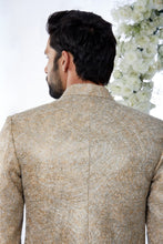Load image into Gallery viewer, Silver &amp; Gold Zari Sherwani Set
