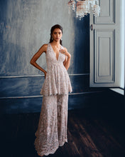 Load image into Gallery viewer, Ash Grey Floral Sharara Set

