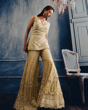 Load image into Gallery viewer, Olive Green Garara Set
